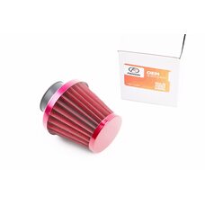 Фільтр повітряний нульовий 35мм прямий "конус" червоний (великий)