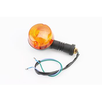 Поворот "КРУГ" большой, чёрный, оранжевое стекло