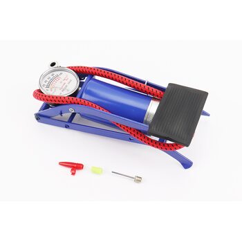 Насос ножний для шин однопоршневий 220*80мм "малий, шток тонкий" синій