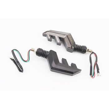 Поворот діодний на гнучкій ніжці + габарит білий LED СТРЕЛА тип 2 "секвентальний", 2шт