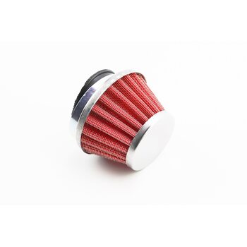 Фильтр воздушный нулевой 42мм прямой "конус", низкий КРАСНЫЙ