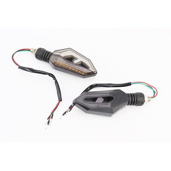 Поворот диодный на гибкой ножке + стоп сигнал/габарит LED СТРЕЛА тип 1"секвентальный", 2шт
