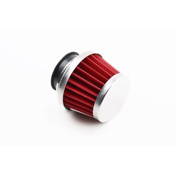 Фільтр повітряний нульовий 35мм прямий "конус" червоний (малий)