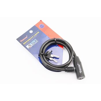 Замок протиугінний тросовий 800х8мм під ключ, TY414