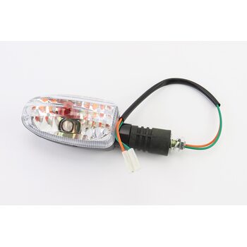 Поворот "Лодочка" чёрный, прозрачное стекло, тип 2