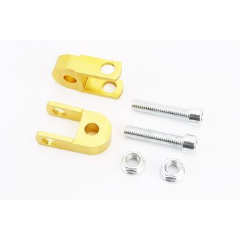 Удлинитель заднего амортизатора 30мм к-кт 2шт + болты + гайки, золотистый