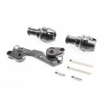 Крашпеды-слайдеры (отбойники) универсальные, со смещенным креплением, ЧЕРНЫЙ к-кт 2шт