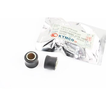 Сайлентблок амортизатора+втулка 12мм к-кт 2шт, ЧЕРНЫЙ