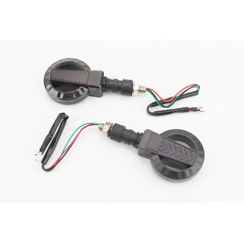 Поворот діодний на гнучкій ніжці + стоп сигнал / габарит LED БУБЛИК "секвентальний", 2шт