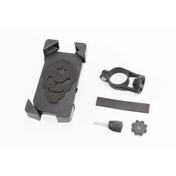 Держатель телефона на руль с черным рисунком (миним. размер телефона 60*124мм, макс. размер 80*160мм)