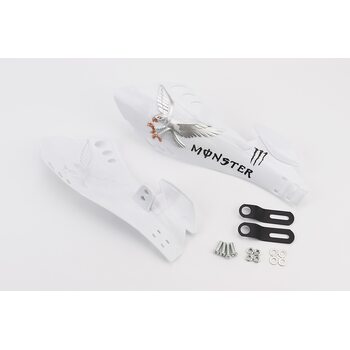 Захист для рук лів., прав. к-кт 2шт "MONSTER ENERGY" БІЛИЙ тип2