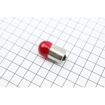 Лампа повороту (червона з цоколем) 12V/10W G18