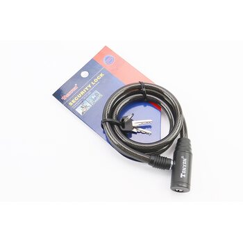 Замок протиугінний тросовий 800х10мм під ключ, TY414