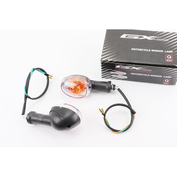 Поворот овальный "RACE" (прозрачное стекло), 2 шт.