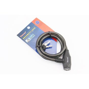 Замок протиугінний тросовий 800х10мм під ключ, TY420