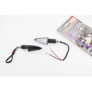 Поворот діодний "стріла" ЖОВТІ в ЧОРНОМУ корпусі WKT-TL-06A, 2шт