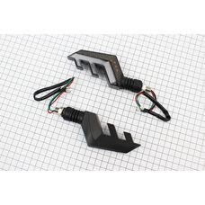 Поворот діодний на гнучкій ніжці + стоп сигнал/габарит LED ВИГИБ тип 2 "секвентальний", 2шт
