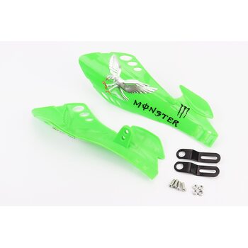 Захист для рук лів., прав. к-кт 2шт "MONSTER ENERGY" ЗЕЛЕНИЙ тип2