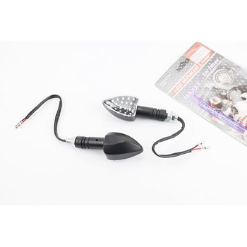 Поворот діодний "стріла" СИНІЙ в ЧОРНОМУ корпусі, 2шт