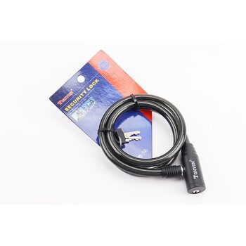 Замок протиугінний тросовий 900х10мм під ключ, TY414