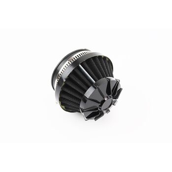 Фильтр воздушный нулевой 28/35/50мм прямой "конус" черный (малый)