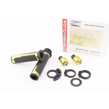 Рукоятка керма лев./пр. к-кт + заглушки керма "МЕТАЛ" ЗОЛОТИСТИЙ