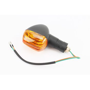 Поворот "maxi-1" черный, оранжевое стекло L-130mm