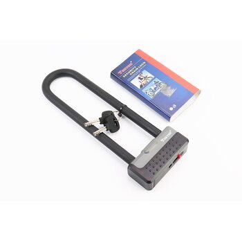 Замок протиугінний U-подібний 100x290 (50х230)мм, товщина скоби 13мм під ключ, чорно-сірий TY339D