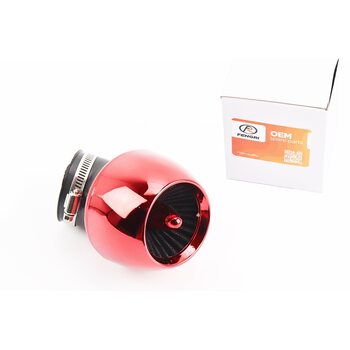 Фільтр повітряний нульовий 28/35/48мм 45град. "ТУРБИНА" ЧЕРВОНА