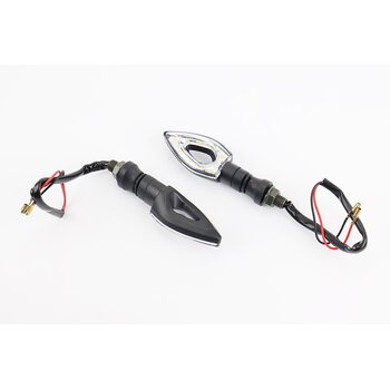 Поворот диодный LED СТРЕЛЛА с отверстием ЧЕРНЫЙ, 2шт (длинный)