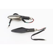 Поворот диодный на гибкой ножке + габарит белый LED ЛОДОЧКА, 2шт