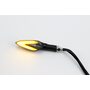Поворот диодный на гибкой ножке + габарит белый LED ЛОДОЧКА, 2шт
