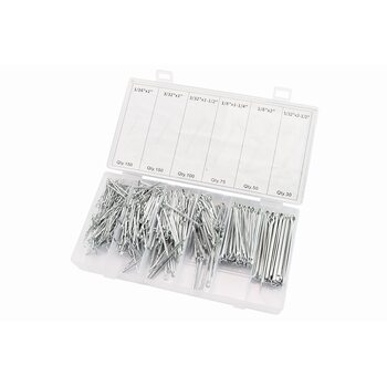 Набор шплинтов игольчатых (L-32;d-1,3, L-35;d-2, L-45;d-2,2, L-40;d-2,4, L-61;d-2,3, L-73;d-3,2) 6 видов, 555шт