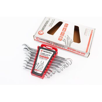 Набор ключей комбинированных 8шт (8/9/10/12/13/14/17/19мм) "пластиковый держатель" HT-1202