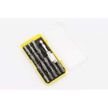 Биты отверточные 14шт 1/4" 25мм с держателем CrV 40-0382