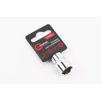 Головка торцевая 6-гранная 3/8" 15мм CrV ET-0415