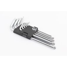 Набор Г-образных ключей удлиненных TORX (T10/T15/T20/T25/T27/T30/T40/T45/T50) CrV HT-0608