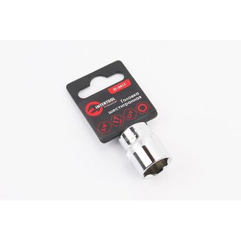 Головка торцевая 6-гранная 3/8" 17мм CrV ET-0417