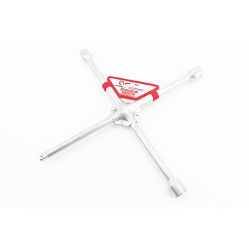 Ключ баллонный крестовой усиленный 17х19х21х1/2" 406х16мм HT-1603