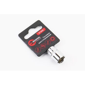 Головка торцевая 6-гранная 1/4" 12мм CrV ET-0442