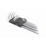 Набор Г-образных ключей удлиненных с отверстием TORX (T10/T15/T20/T25/T27/T30/T40/T45/T50) CrV HT-0606