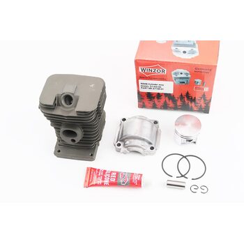 Циліндр к-кт (цпг) MS-180 38mm (палець 10mm) "чорний"+піддон+герметик