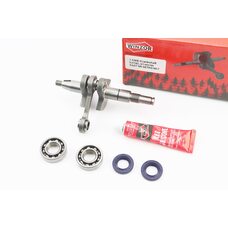 Колінвал, палець 10mm MS-180 + підшипник + підшипник 6002-2шт + сальник 15x25x5-2шт + герметик