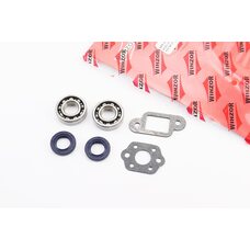 Прокладки MS-170/180/210/230/250, к-кт 2 детали + сальник 15x25x5-2шт + подшипник 6002-2шт, на блистере