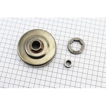 Тарілка зчеплення + зірка 3/8-7 MS-341/361/362/380/381/440/441/460 + підшипник