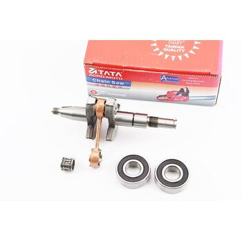 Колінвал, палець 10mm MS-180 + підшипник 10x14x11mm + підшипник 6002-2шт