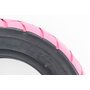 Шина 3,50-10 бескамерная, розовые полоски, шоссейный рисунок 6003