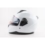 Шлем интеграл, закрытый (сертификация DOT)+откидные очки BLD-M67 L (59-60см), БЕЛЫЙ глянец