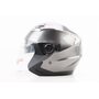 Шлем открытый+откидные очки BLD-708 М (57-58см), СЕРЫЙ глянец