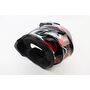 Шлем кроссовый/эндуро/АТV BLD-819-7 S (55-56см), ЧЁРНЫЙ глянец с красно-бело-серым рисунком